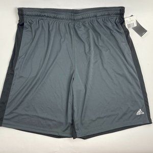 adidas Men's Climalite C Short XX-Large Dark Gray with Black Vents